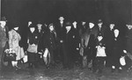German Jews from the town of Coesfeld are assembled for deportation to Riga, Latvia.