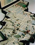 A model of the Lodz ghetto created by ghetto resident Leon Jacobson in 1940.
