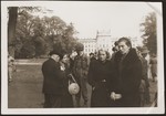 German civilians from Ludwigslust on the palace grounds of the Archduke of Mecklenburg, where they have been forced by U.S.