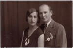 Portrait of Ilonka and Marton Salamon on their second wedding anniversary.