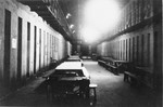 Interior view of the prison in Mauritius that housed the Jewish internees.