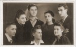 Group portrait of Jewish youth in the Bedzin ghetto.