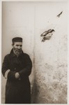 Portrait of a Jewish man in the Bedzin ghetto.