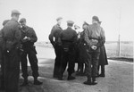 German officers officially surrender Bergen-Belsen concentration camp to the British.