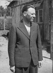 Alex Bernard Hans Piorkowski, camp commandant of Dachau from August 1940 until June 1942, under arrest for war crimes.