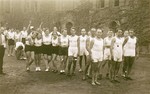 Members of the Reichsbund juedischer Frontsoldaten sports club at the West German Meisterschaft competition in Cologne.