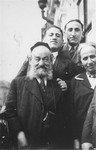 Portrait of the Gaenger family.

Among those pictured are Yehuda Leib and Rivka Gaenger (front), the grandparents of Amalie Petranker.