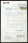Affadavit in lieu of Passport issued by Myles Standish, Vice Consul of the United States to German Jewish refugee Walter Meyerhof.