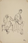 "L'Attente" [Mother and Son Waiting] by Lili Andrieux.