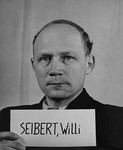 Defendant Willi Seibert at the Einsatzgruppen Trial.