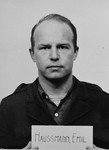 Defendant Emil Haussmann at the Einsatzgruppen Trial.