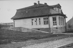 View of the villa of commandant Amon Goeth in the Plaszow concentration camp.