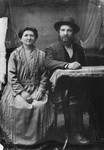 Portrait of Eta and Icik Zelmanovics, Jewish farmers from Transcarpathia.