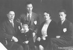 Portrait of the Genchik family in Riga, Latvia.

Pictured are Gdaly Hirsch and Rocha Zelda Genchik and their three children, Israel, Abram and Mordkha.
