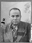 Portrait of Mordechai Russo, son of Isak Russo.  He lived at Ferizovatska 30 in Bitola.