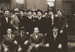 Group portrait of young Jewish men at the Kloster Indersdorf DP children's center.