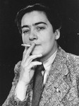 Portrait of Frieda Belinfante, reportedly dressed in men's clothing to disguise herself from Nazi informers.