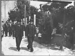 Street photo of Leon Kamchi and Isak Kolonomos.  Leon lived at Dr.