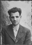 Portrait of Mois Kamchi.  He was a laborer.  He lived at Asadbegova 16 in Bitola.