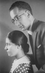 Portrait of Helene and Moritz Schoenberger taken around the time of their marriage.