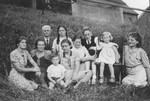 Portrait of the family of Carl Johann and Helene Derksen who hid Doris Bloch during the German occupation of Holland.