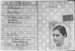 False identification card issued to Doris Bloch in the name of Dorothea Blokland.