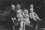 Portrait of the family of the Rev. Adriaan and Ank Faber who hid Gerda Bloch during the German occupation of Holland.