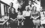 Portrait of the Katz family in Ostrowiec, Poland.