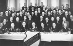 Group portrait of members of the Nichtarischer Kriegerbund [Non-Aryan Jewish War Veterans Society].