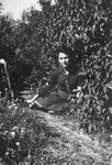 Portrait of Irka Cymerman, a Polish Jew living on a farm in Liw.