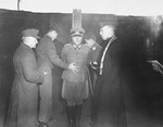 American troops prepare Major General Anton Dostler for execution.