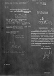 A copy of a secret memo written by Franz Rademacher, the deputy minister of the Abteilung Deutschland (German Department), addressed to Adolf Eichmann's department regarding the deportation of 6000 French Jews to Auschwitz.