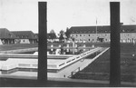 View of the pool on the grounds of the Hitler Youth school in Braunschweig, where Solly Perel was enrolled.