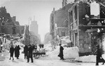 Bombed out street in Warsaw in the area that later became  the ghetto.
