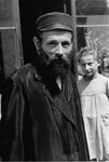 Portrait of a religious Jewish man in the Warsaw ghetto.