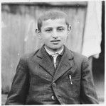 Portrait of a Jewish boy in Bilki.

Pictured is Israel Mermelstein.