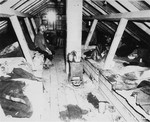 Survivors in a barrack in the Kaufering IV concentration camp.