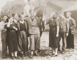 Jewish Zionist youth on a hachshara (agricultural farm) near Berlin.