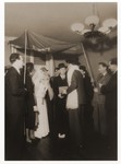 Wedding of Hans Finke and Alice Redlich in the Bergen-Belsen displaced persons camp.