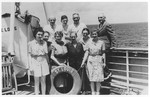 Members of the extended Heilbrun family on board the MS St.