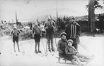 The Kohn family on a skiing vacation.

Pictured standing from left to right are: Erich, Walter, Viktor and Emilia.