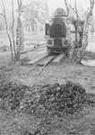 An incinerator and a pile of ashes and human remains found in Vught by the Allies.