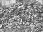 A pile of human remains and bones found near an incinerator in Vught by the Allies.