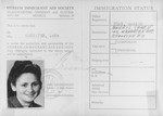 HIAS [Hebrew Immigrant Aid Society] identification card for Lola Gottlieb that was issued in Munich.