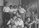 Group portrait of Jewish refugee boys in the Hôme de la Forêt, a children's home run by the OSE (Oeuvre de Secours aux Enfants) in Geneva, Switzerland.