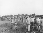 Prisoners at forced labor building the Dove-Elbe canal.
