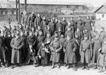 Hungarian-Jewish conscripts in Company 108/57 of the Hungarian Labor Service, after their return to Ungvar from Sianki.