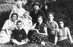 Group portrait of members of the extended Rudashevsky family in Vilna.