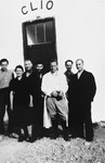 Members of CLIO (Le Comite d’liaison israelite du oeuvres), the Jewish liaison committee who helped implement the medical and social assistance programs of the OSE relief agency in the Rivesaltes transit camp.