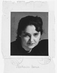 Identity photograph issued to Dorota Reichman with the false name, Maria Oleszkiewicz,  written below.